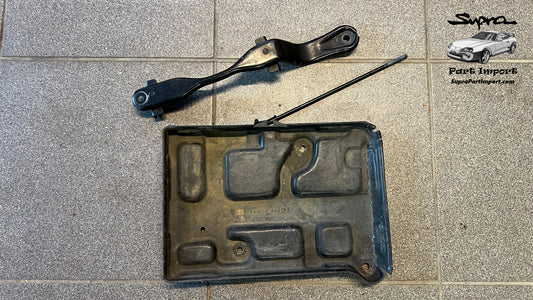 JZA80 Supra Genuine OEM LHD/RHD Battery Tray + Holder Set (74431-14070 + 74404-14321)