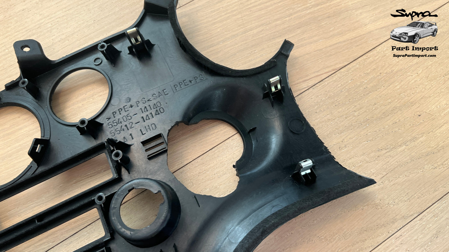 *For Project* JZA80/MK4 Supra Genuine OEM S1 LHD Radio Panel, Center Instrument Cluster Finish (55405-14140)