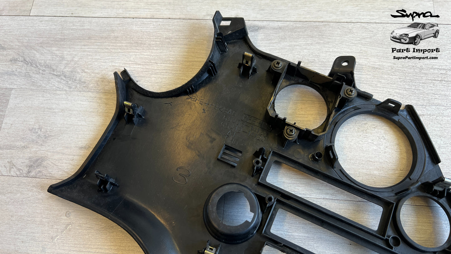 JZA80/MK4 Supra Genuine OEM S1 RHD Radio Panel, Center Instrument Cluster Finish (55405-14120)