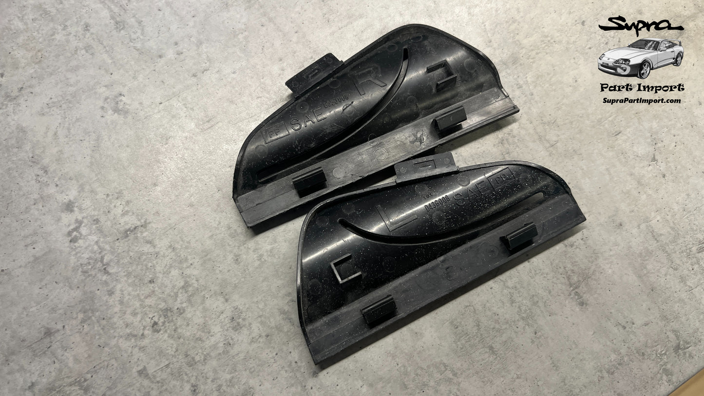 JZA80 Supra Genuine OEM LHD/RHD Plastic Trims for Rear Seat Belts (Quarter Window Interior Trim)