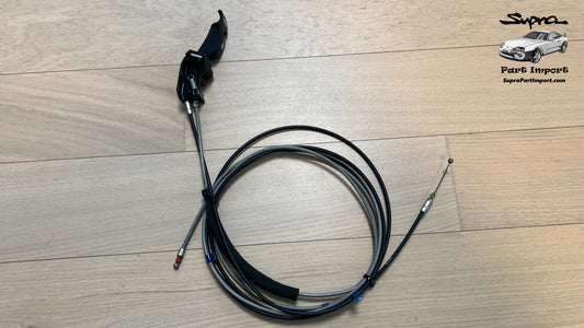 *RARE* JZA80/MK4 Supra Genuine OEM Trunk/Fuel Lid Latch /w Release Cables & Mounts