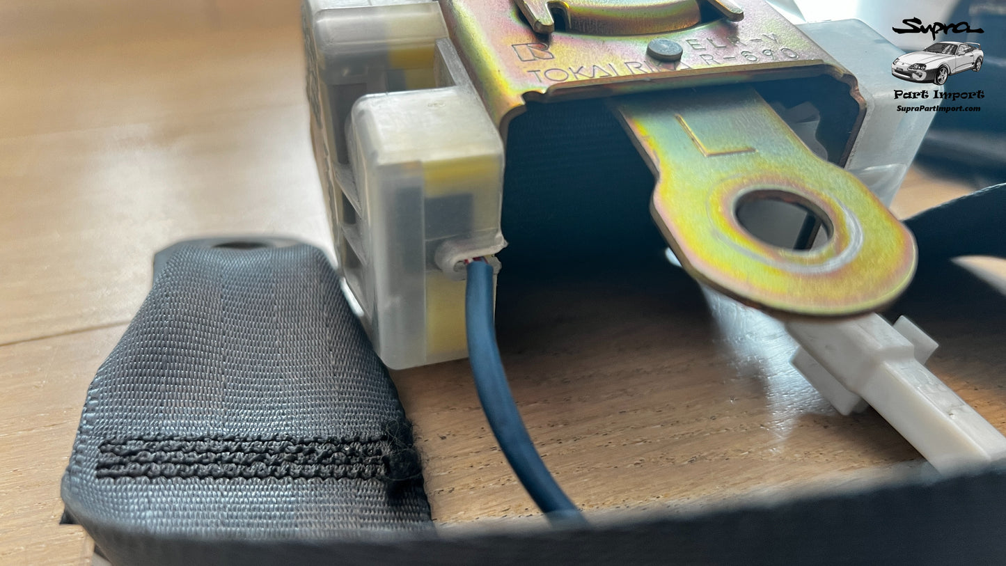 JZA80/MK4 Supra Genuine OEM LH Front Safety Belt (73220-14481-C0 + 73210-14541-C0)