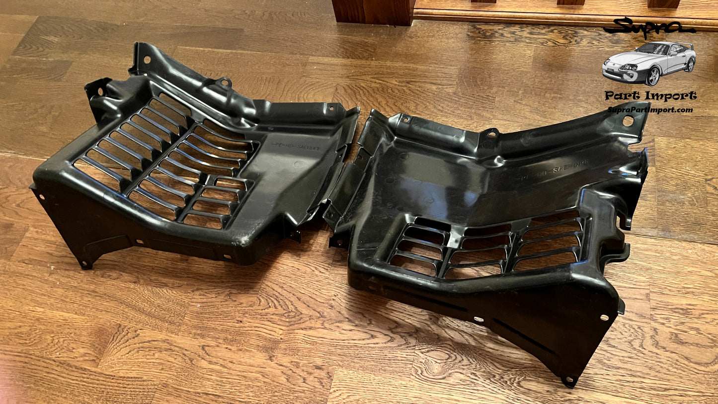 *NEW* JZA80 Supra Genuine OEM Front Fender Splash Shield Set (2 pc.) (53896-14010 + 53895-14010)