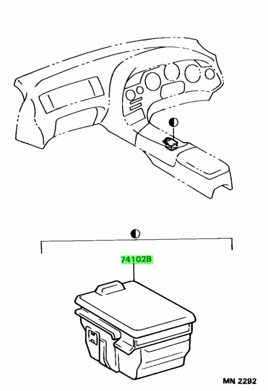 *NEW* JZA80 Supra Genuine OEM Ash Tray (74102-14130)