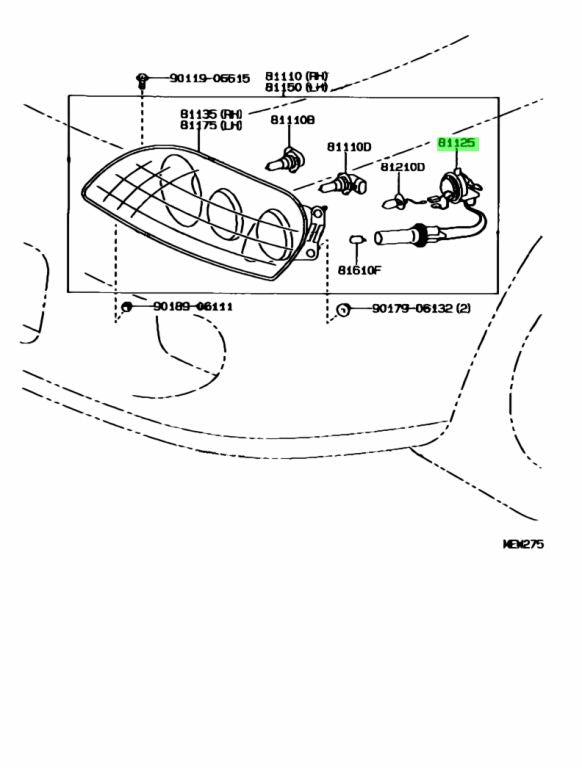 *NEW* JZA80 Supra Genuine OEM Headlight Cord Set (81165-1B230 + 81125-1B230)