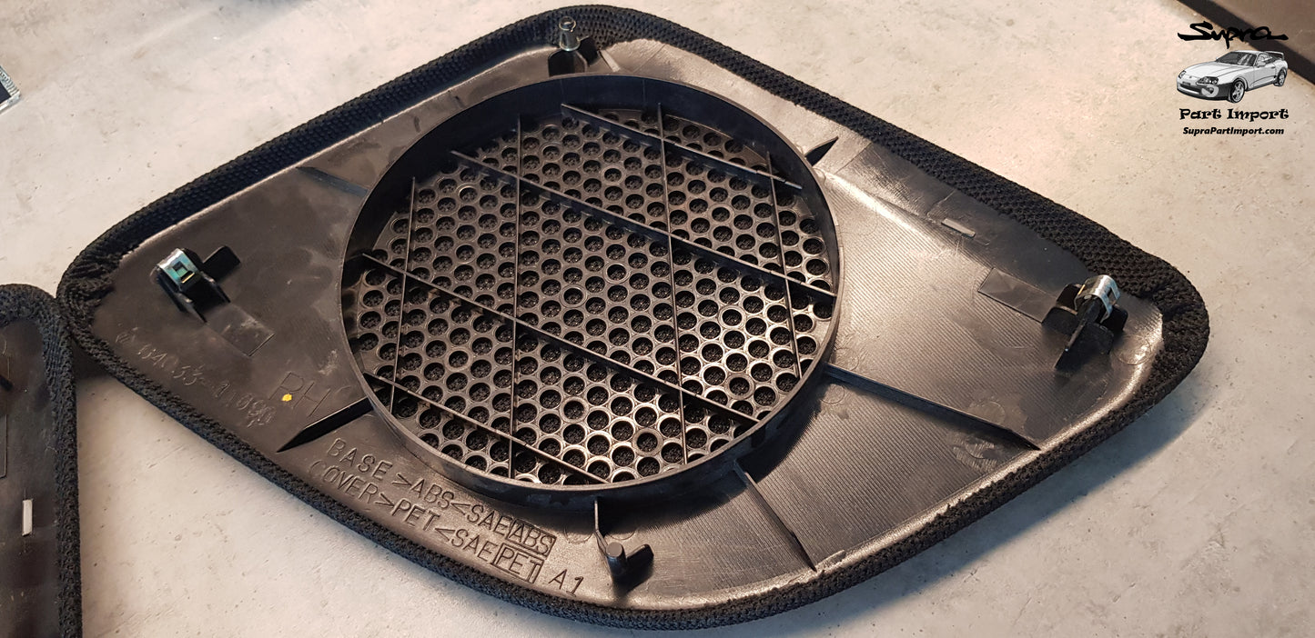 JZA80 Supra Genuine OEM Rear LH + RH Speaker Grill Panel Trim Set (64034-14080-C0 + 64033-14090-C0)