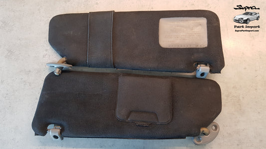 JZA80 Supra Genuine OEM S1 RHD Tanned Black Sun Visor Set