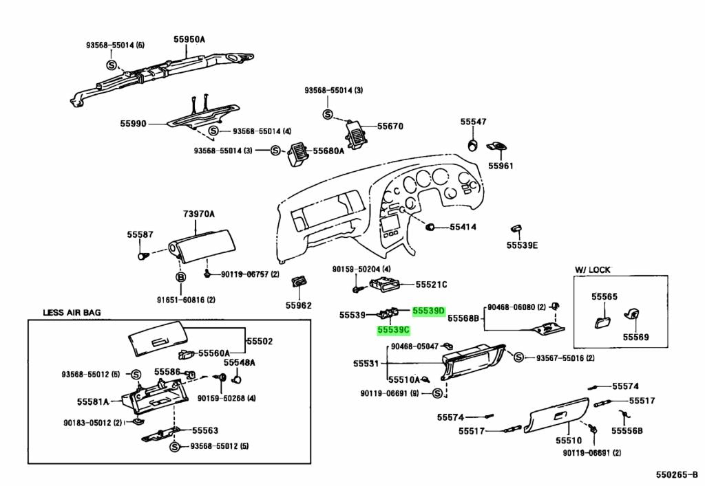 JZA80 Supra Genuine OEM Spare Switch Hole Cover, Radio Panel (55538-14020)