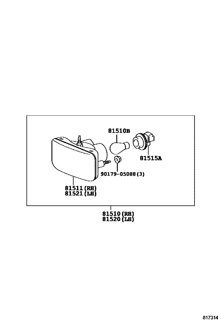 *DISCONTINUED, MINT* JZA80/MK4 Supra Genuine OEM LHD/RHD S1 Front Turn Signal Set (81511-14370 + 81521-14370)