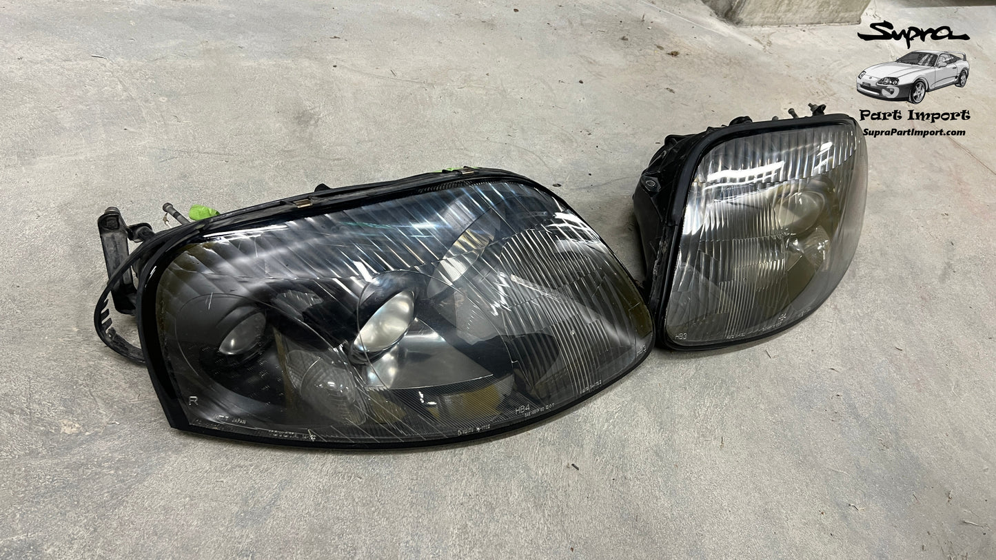 JZA80 Supra Genuine OEM Series 1 RHD Headlight Set (81130-1B250 + 81170-1B250)