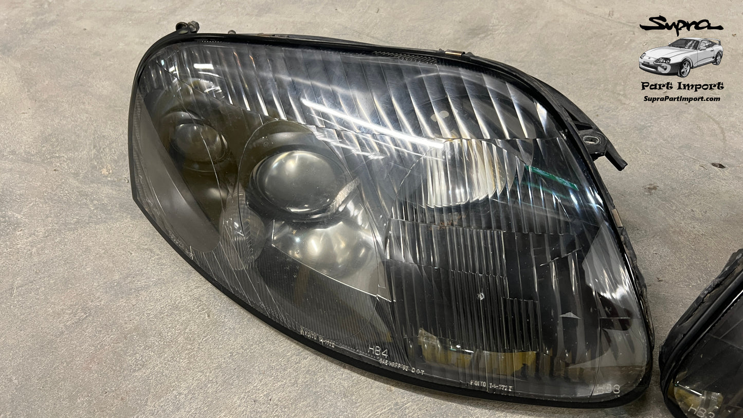 JZA80 Supra Genuine OEM Series 1 RHD Headlight Set (81130-1B250 + 81170-1B250)