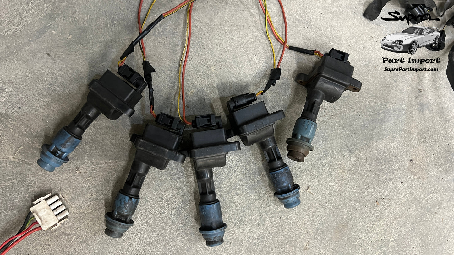 *RARE* JZA80 Supra OEM RHD TT Auto 2JZ-GTE Non-VVTi + Auto Gearbox Engine Harness (82121-14810 / 82121-14811)