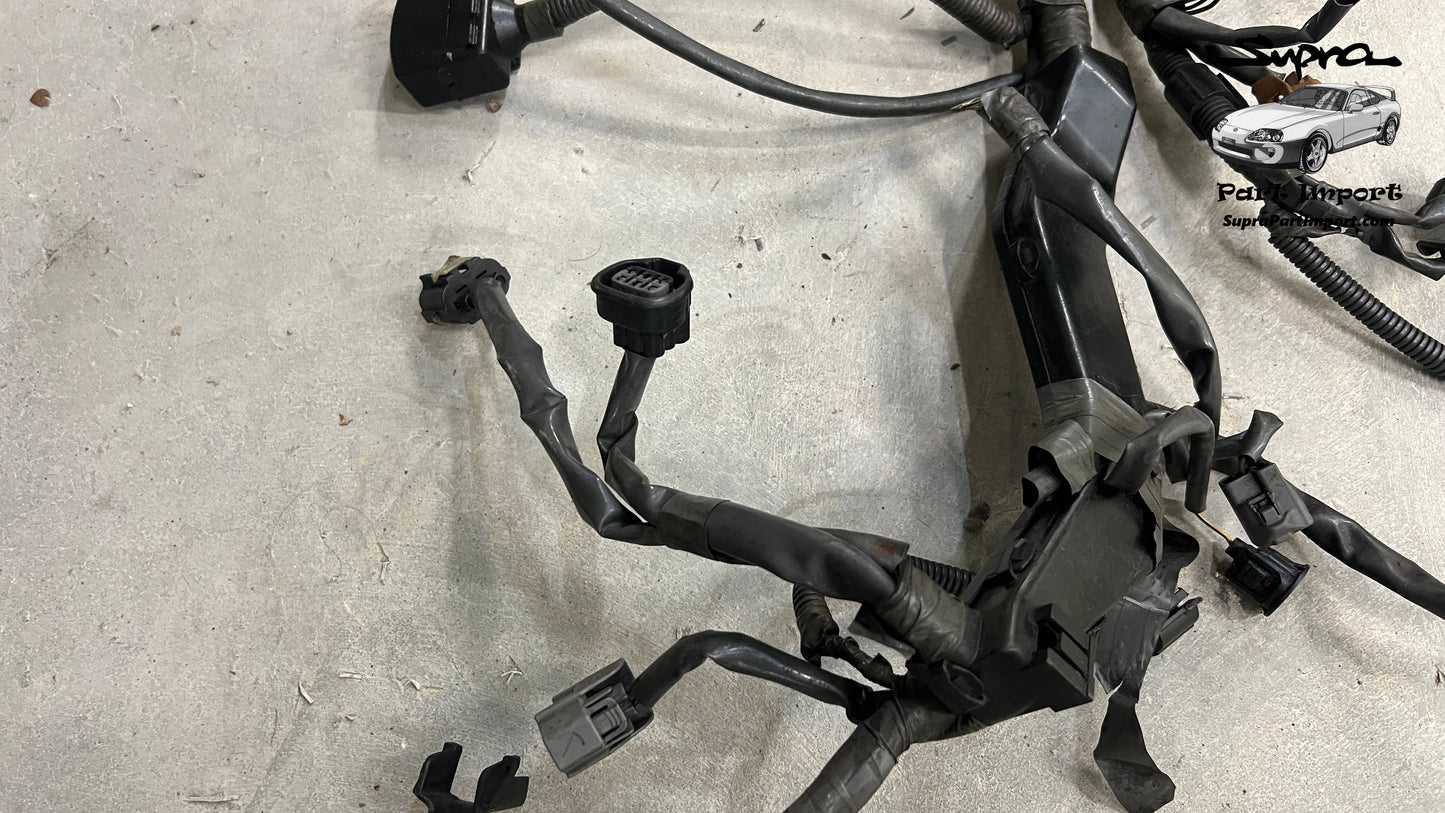 *RARE* JZA80 Supra OEM RHD TT Auto 2JZ-GTE Non-VVTi + Auto Gearbox Engine Harness (82121-14810 / 82121-14811)