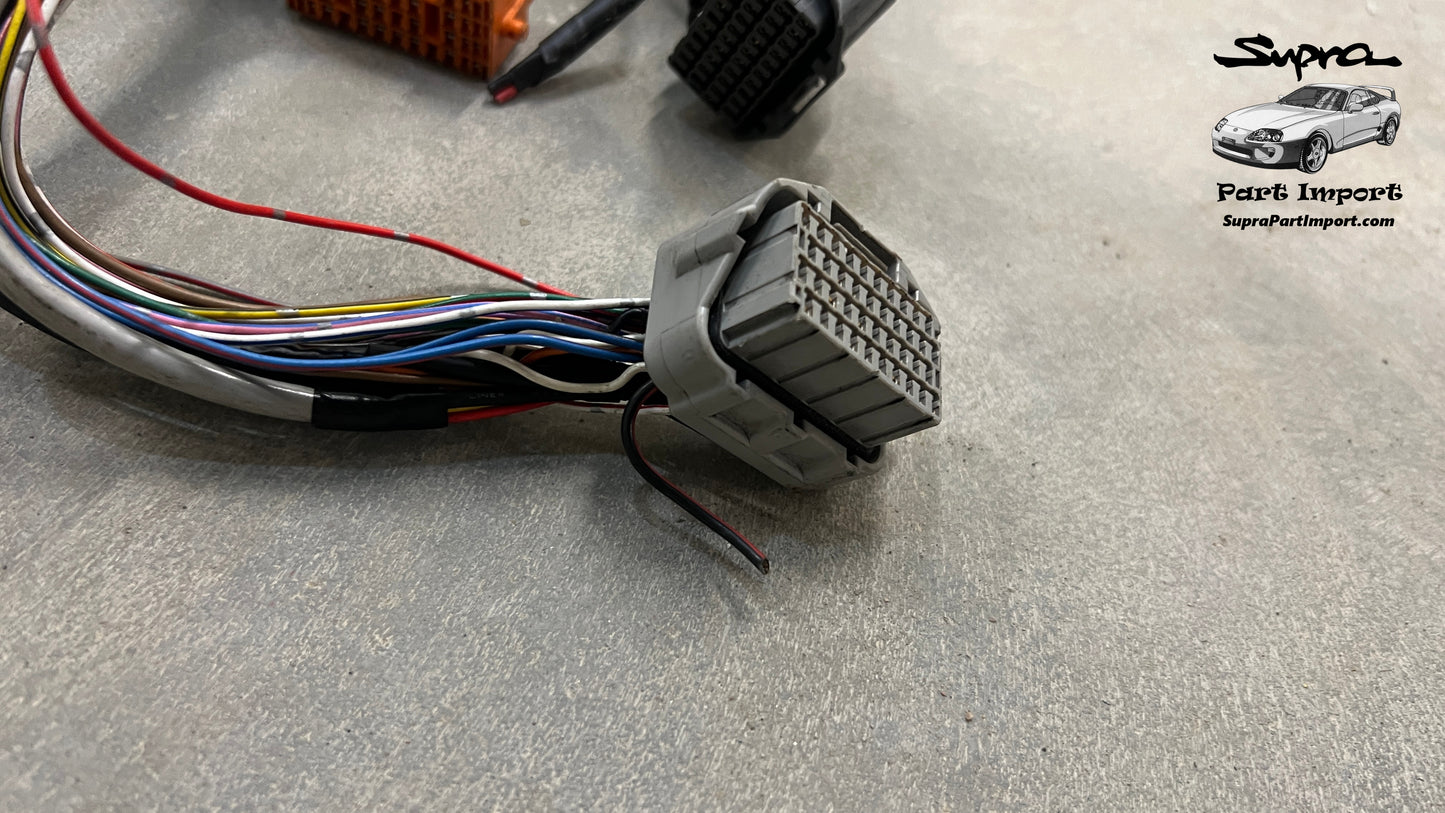 *RARE* JZA80 Supra OEM RHD TT Auto 2JZ-GTE Non-VVTi + Auto Gearbox Engine Harness (82121-14810 / 82121-14811)
