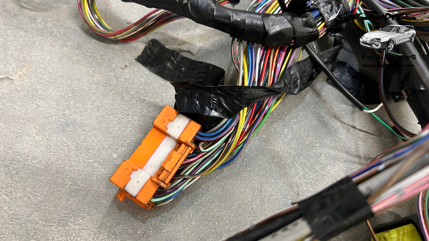 *RARE* JZA80 Supra OEM RHD TT Auto 2JZ-GTE Non-VVTi + Auto Gearbox Engine Harness (82121-14810 / 82121-14811)