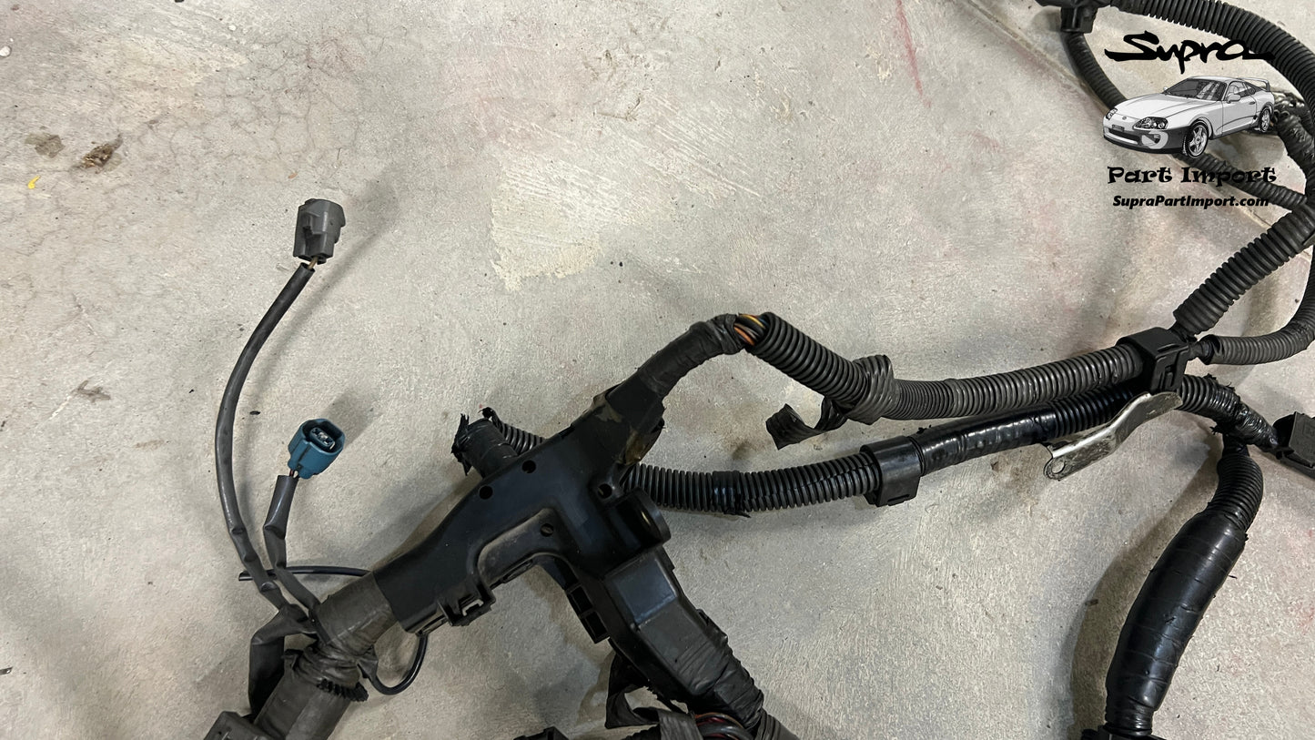 *RARE* JZA80 Supra OEM RHD TT Auto 2JZ-GTE Non-VVTi + Auto Gearbox Engine Harness (82121-14810 / 82121-14811)