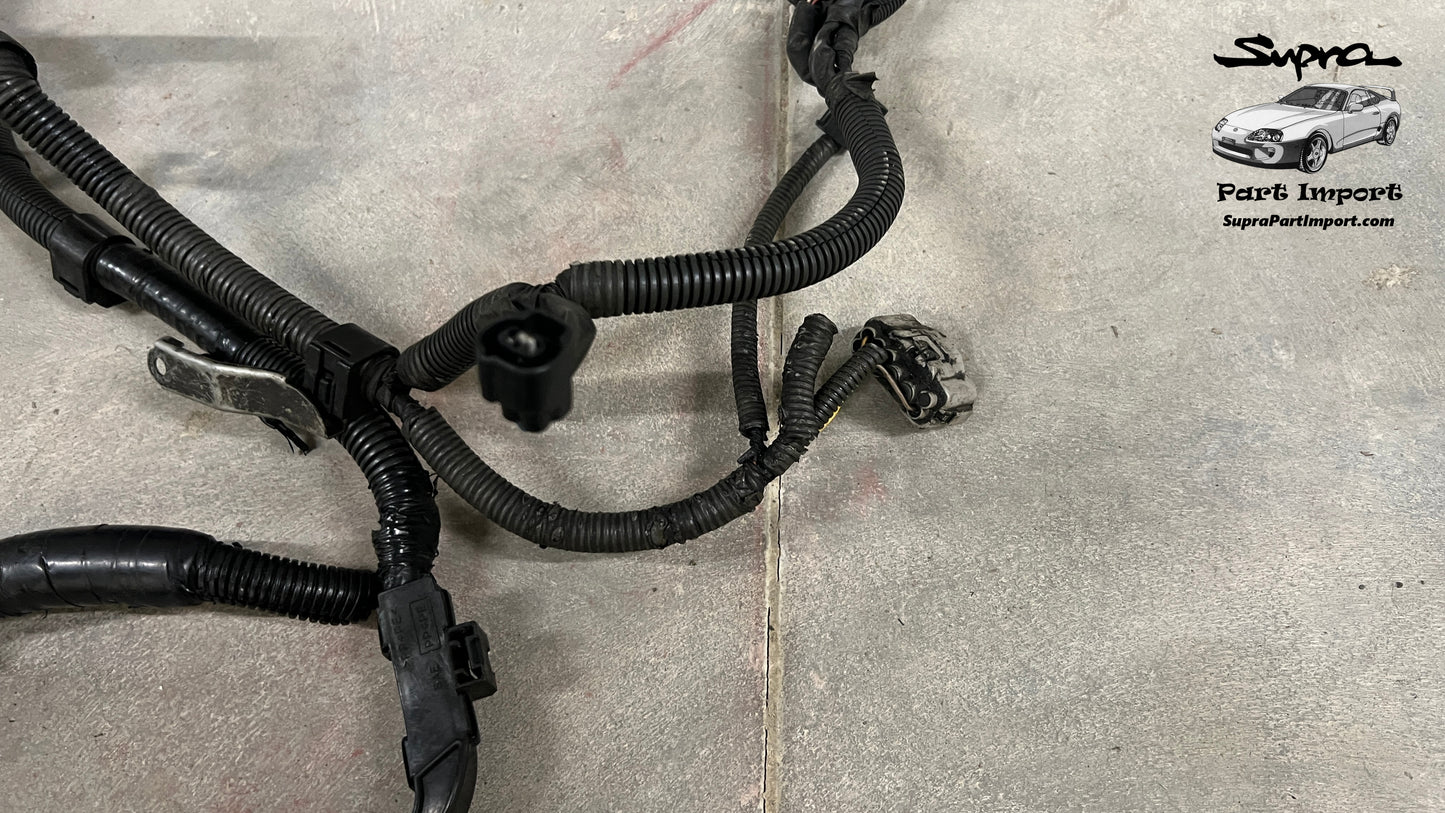 *RARE* JZA80 Supra OEM RHD TT Auto 2JZ-GTE Non-VVTi + Auto Gearbox Engine Harness (82121-14810 / 82121-14811)