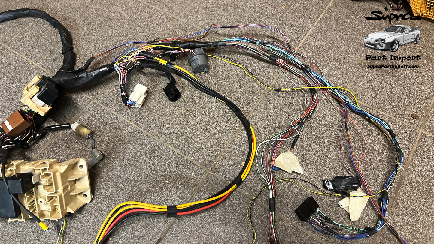 *RHD->LHD* JZA80 Supra Genuine OEM S1 LHD Wire Cowl / Interior Fuse Box + Extra Floor Harness (82131-1D640)