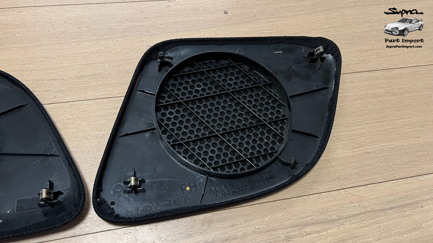 JZA80/MK4 Supra Genuine OEM Rear LH + RH Speaker Grill Panel Trim Set (64034-14080-C0 + 64033-14090-C0)