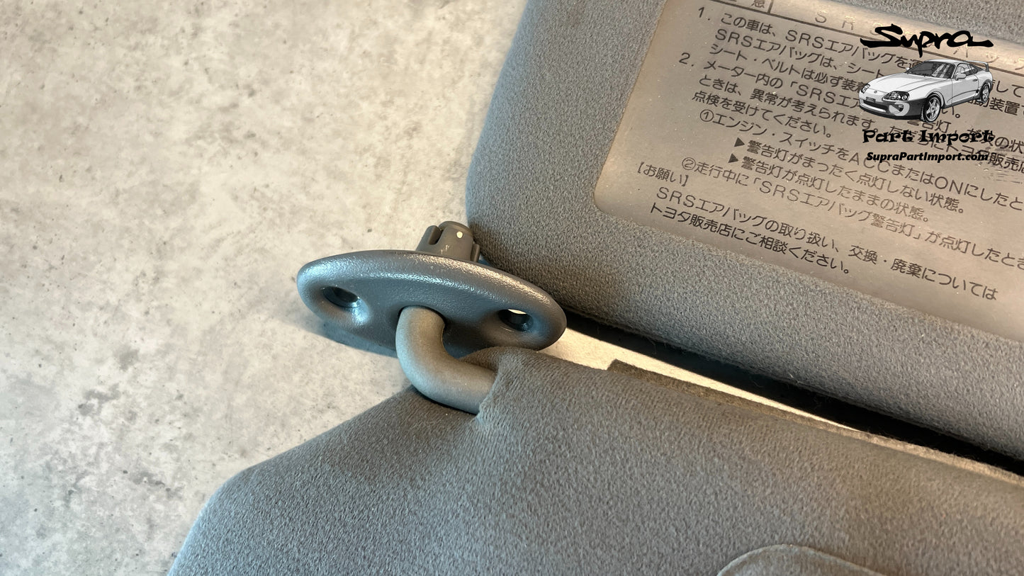 *DISCO* JZA80 Supra Genuine OEM S1 RHD Gray Sun Visor Set (74310-14610-B0 + 74320-14680-B0)