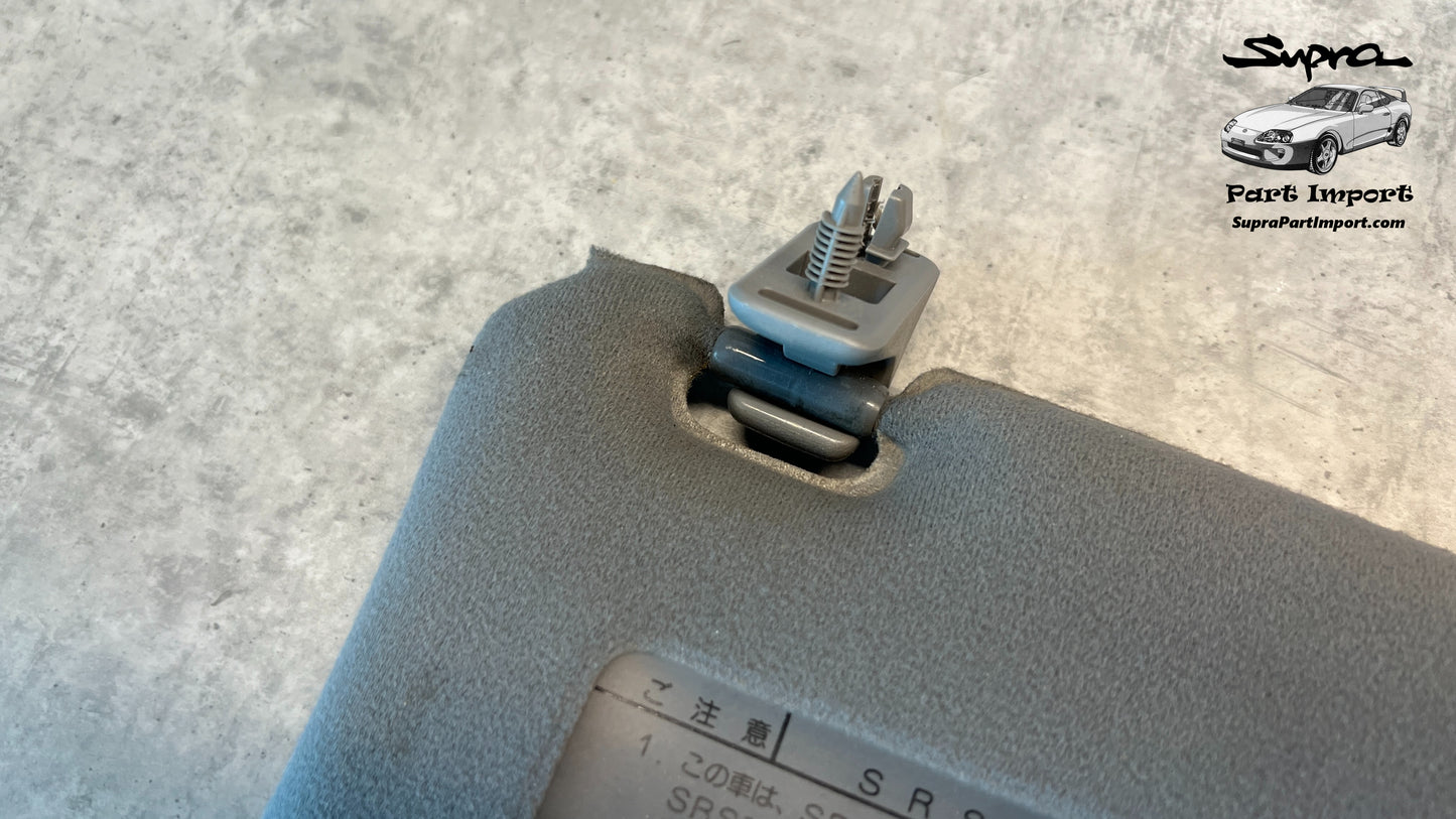 *DISCO* JZA80 Supra Genuine OEM S1 RHD Gray Sun Visor Set (74310-14610-B0 + 74320-14680-B0)