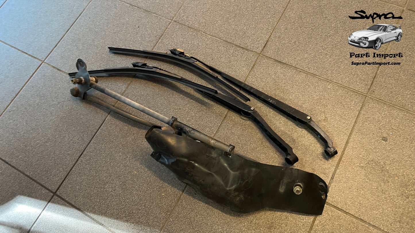 JZA80 Supra Genuine OEM RHD Front Wiper Motor Assembly + Arms (85110-14330)