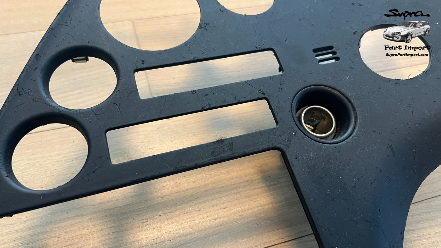 JZA80/MK4 Supra Genuine OEM S1 RHD Radio Panel, Center Instrument Cluster Finish (55405-14120)