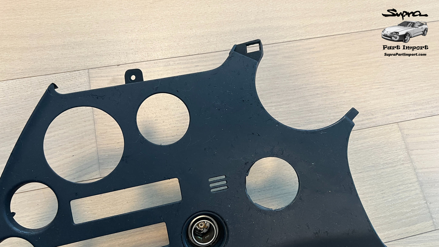 JZA80/MK4 Supra Genuine OEM S1 RHD Radio Panel, Center Instrument Cluster Finish (55405-14120)