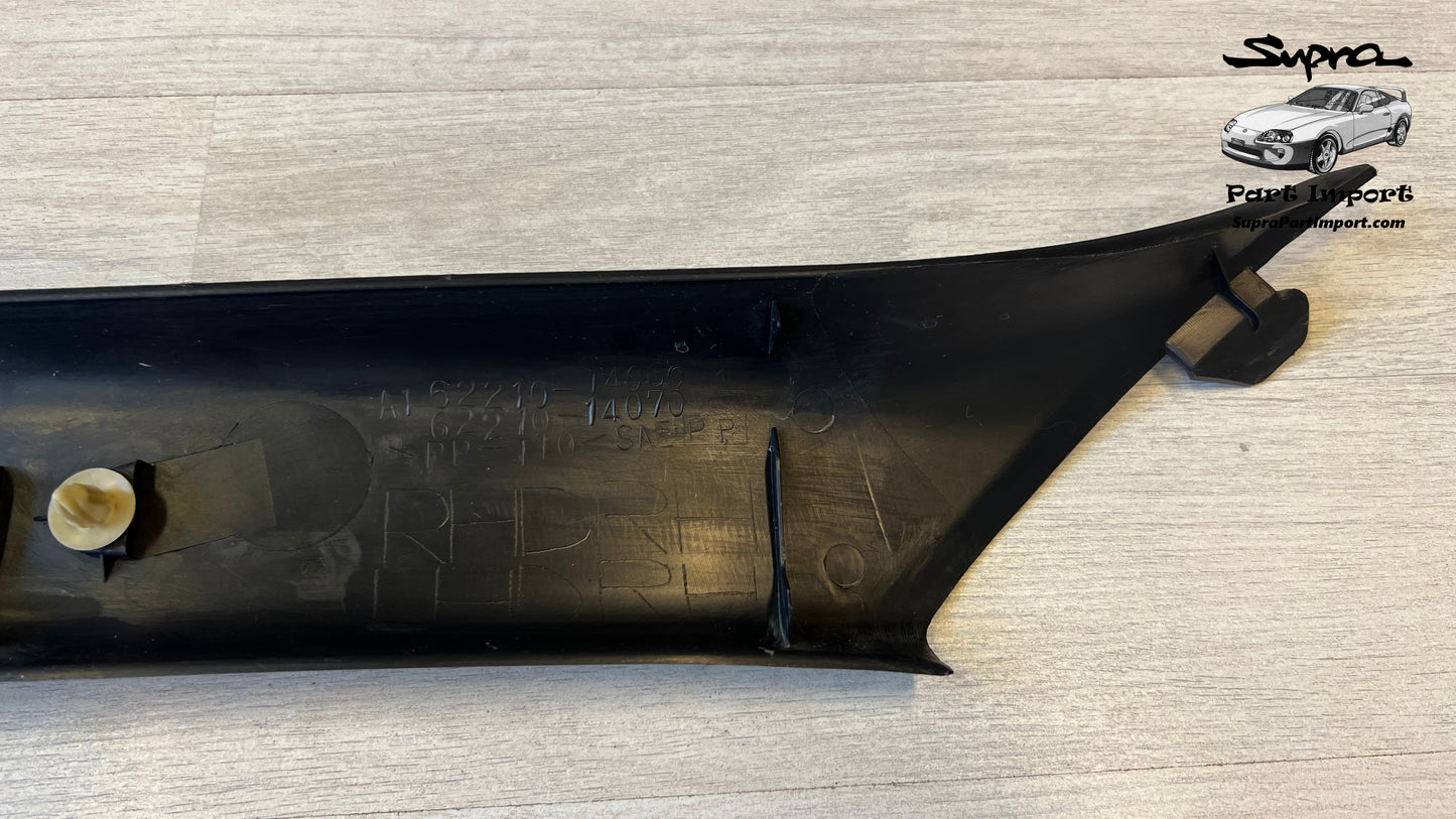 *RHD, VERY RARE, MINT* JZA80 Supra Genuine OEM RHD Right Side Targa Driver's Side A-Pillar Trim (62210-14080-C0)