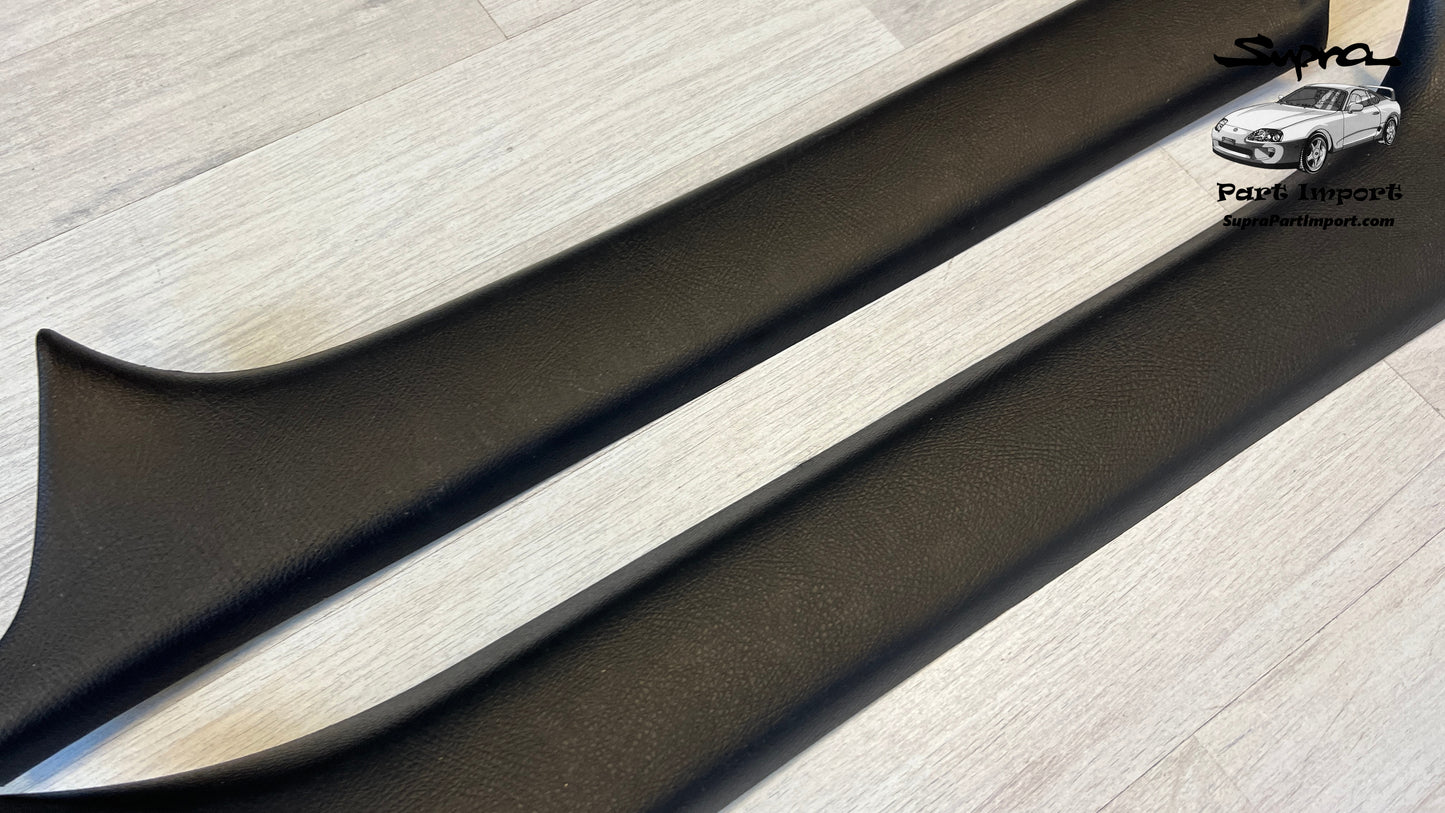 *VERY RARE SET, LHD/RHD* JZA80 Supra Genuine OEM LHD Left+Right Side Targa A-Pillar Trim Set (2 pc.) (62220-14080/62220-14090 + 62210-14080-C0)