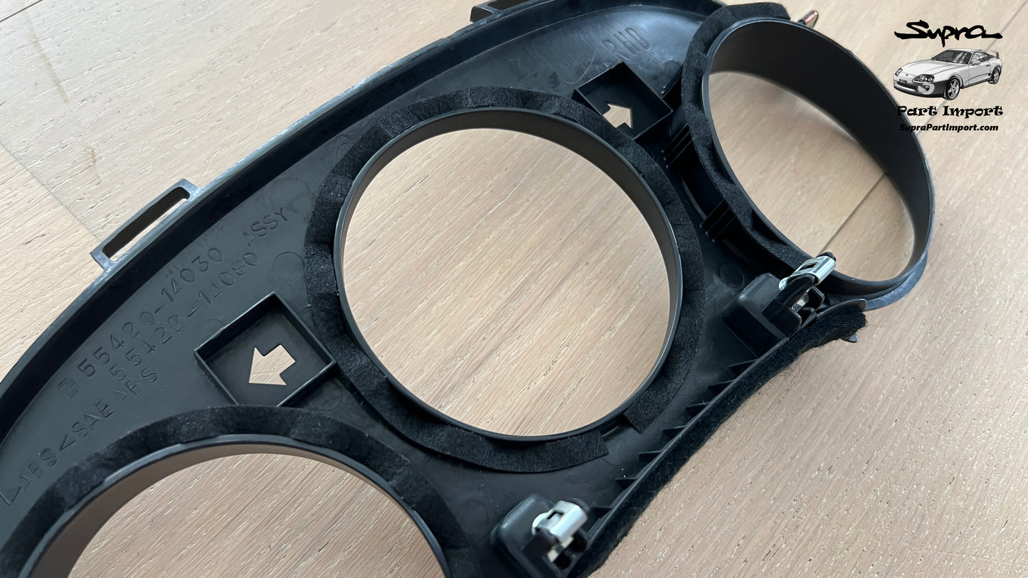 JZA80/MK4 Supra Genuine OEM S1 LHD/RHD Center Speedometer Panel, Center Instrument Cluster Finish (55405-14120)