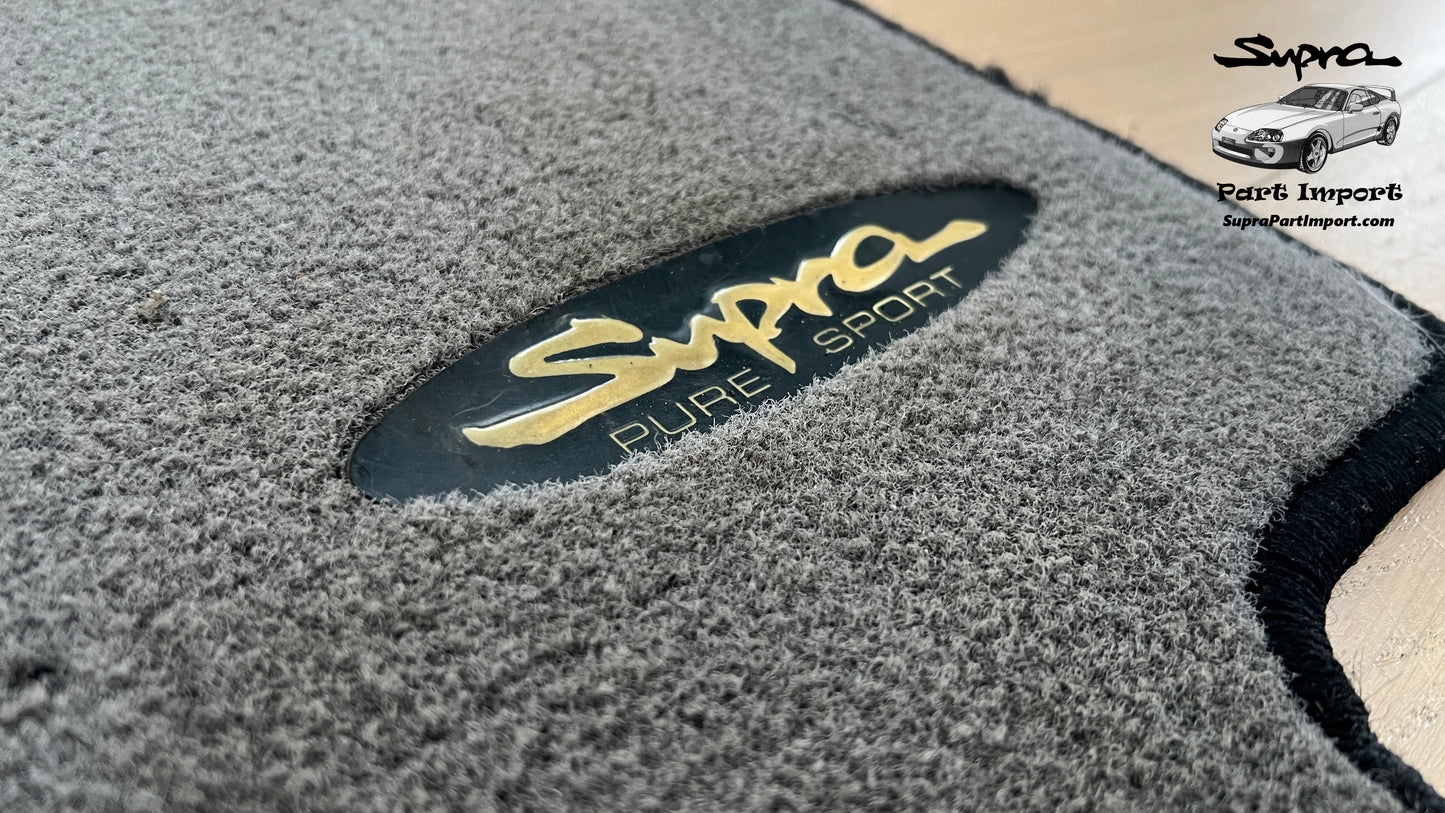 *RARE* JZA80 Supra Genuine OEM S1 RHD Gray Pure Sport Mat Set (4 pc)
