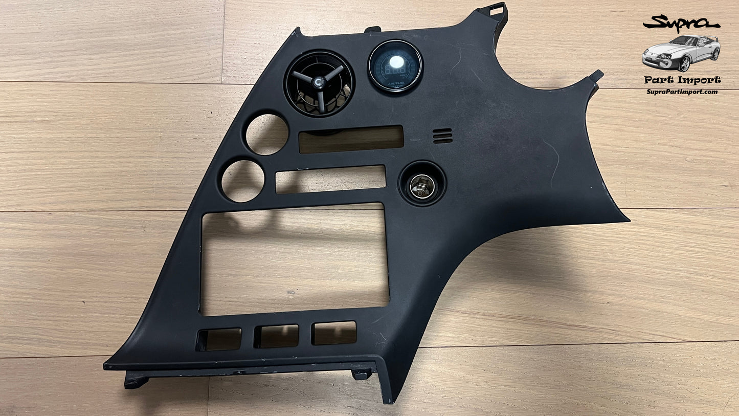 JZA80/MK4 Supra Genuine OEM S1 RHD Radio Panel, Center Instrument Cluster Finish (55405-14120)