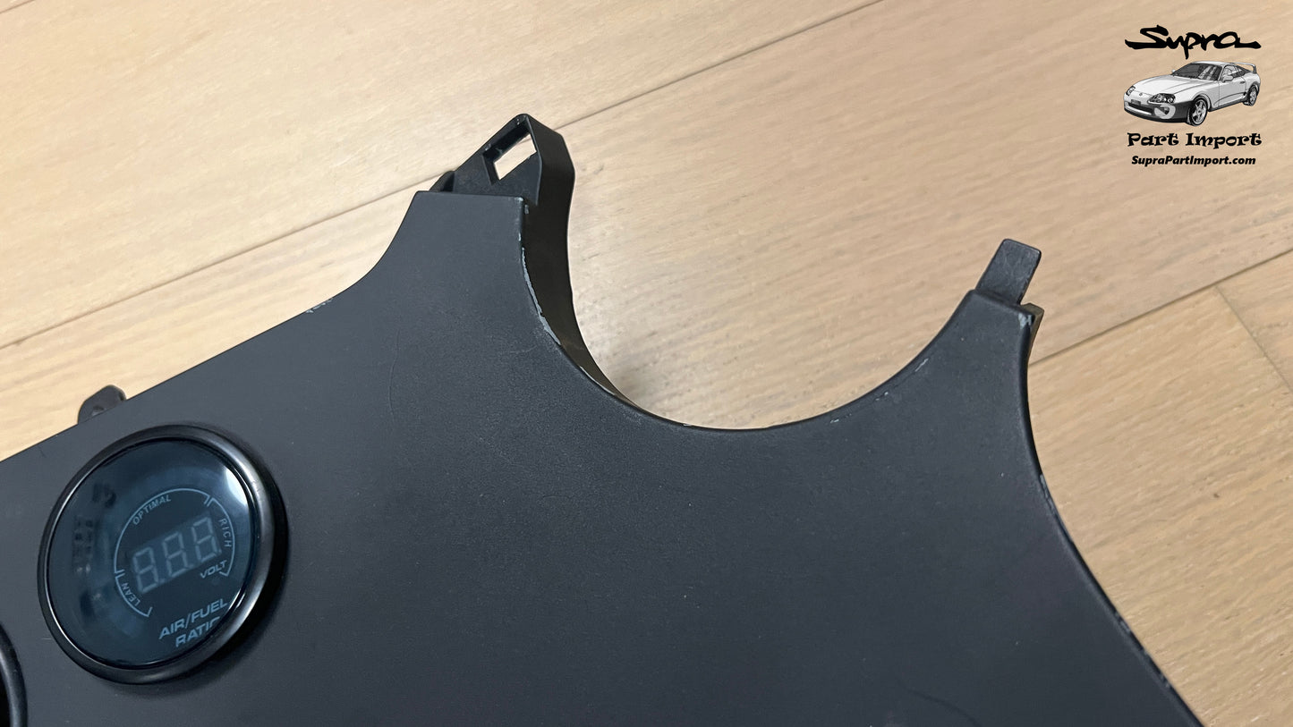 JZA80/MK4 Supra Genuine OEM S1 RHD Radio Panel, Center Instrument Cluster Finish (55405-14120)