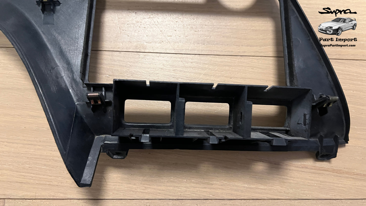 JZA80/MK4 Supra Genuine OEM S1 RHD Radio Panel, Center Instrument Cluster Finish (55405-14120)