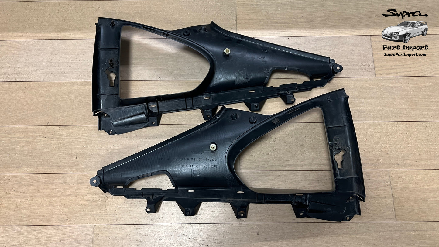 JZA80/MK4 Supra Genuine OEM Quarter Window Interior Trim Set (2pc.) (62471-14291-C0, 62472-14281-C0)