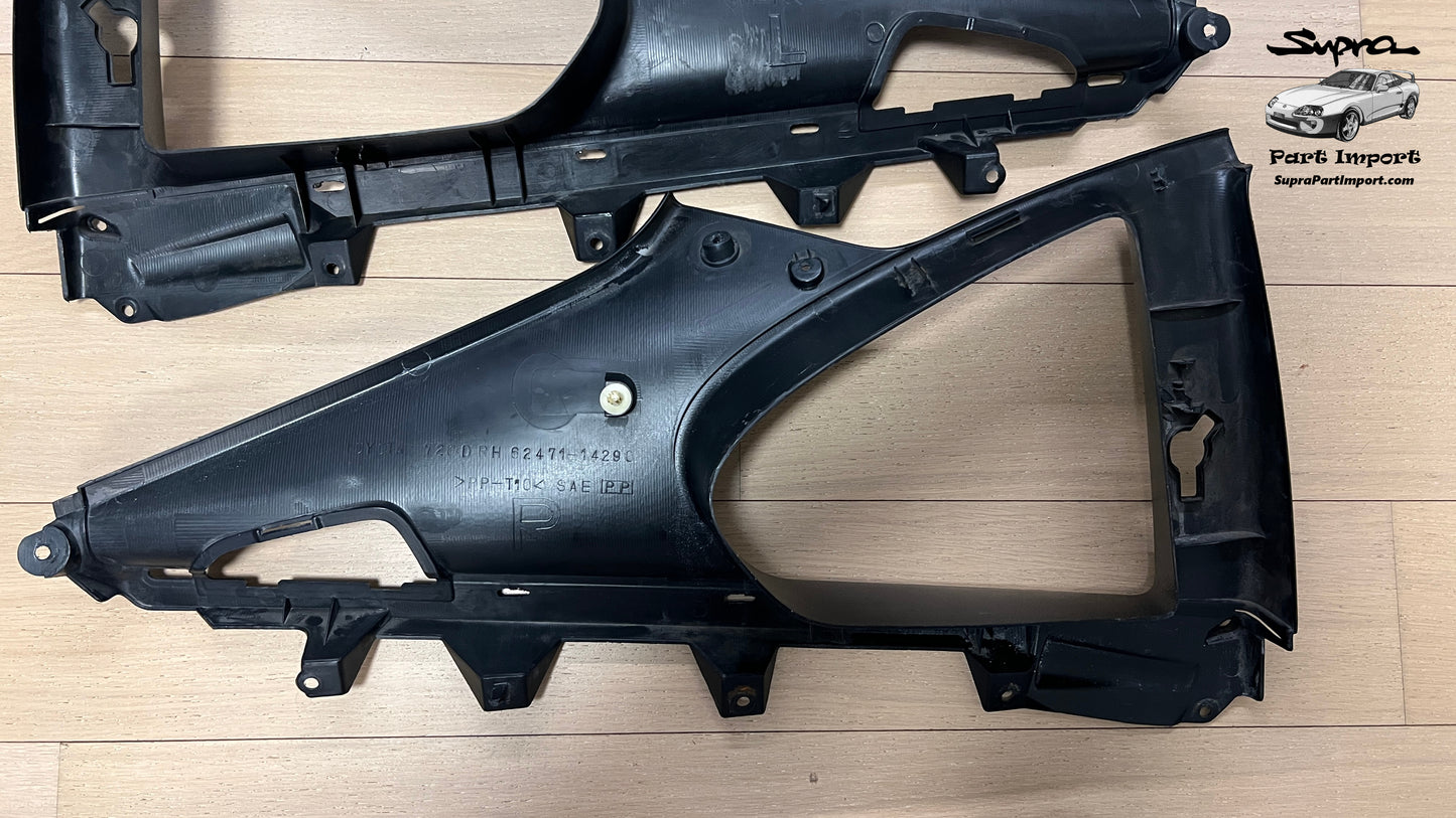 JZA80/MK4 Supra Genuine OEM Quarter Window Interior Trim Set (2pc.) (62471-14291-C0, 62472-14281-C0)