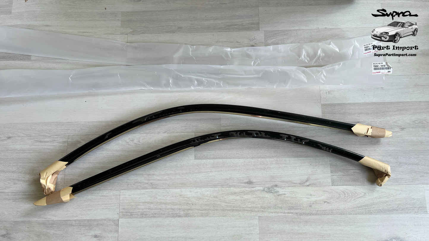 *NEW* JZA80 Supra Genuine OEM Roof Drip Side Finish Moulding Set (75551-14150 / 75552-14151)