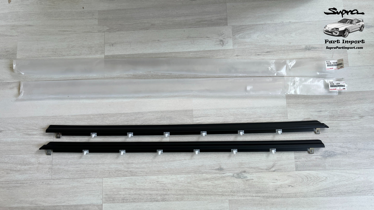 *NEW* JZA80 Supra Genuine OEM Front Door Belt Moulding Set (75710-14250 / 75720-14250)