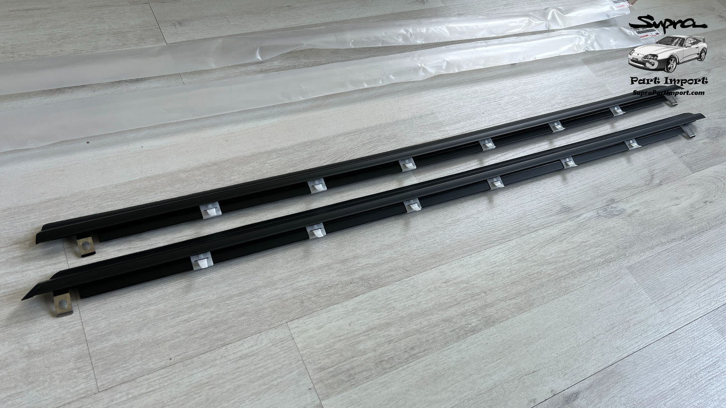 *NEW* JZA80 Supra Genuine OEM Front Door Belt Moulding Set (75710-14250 / 75720-14250)