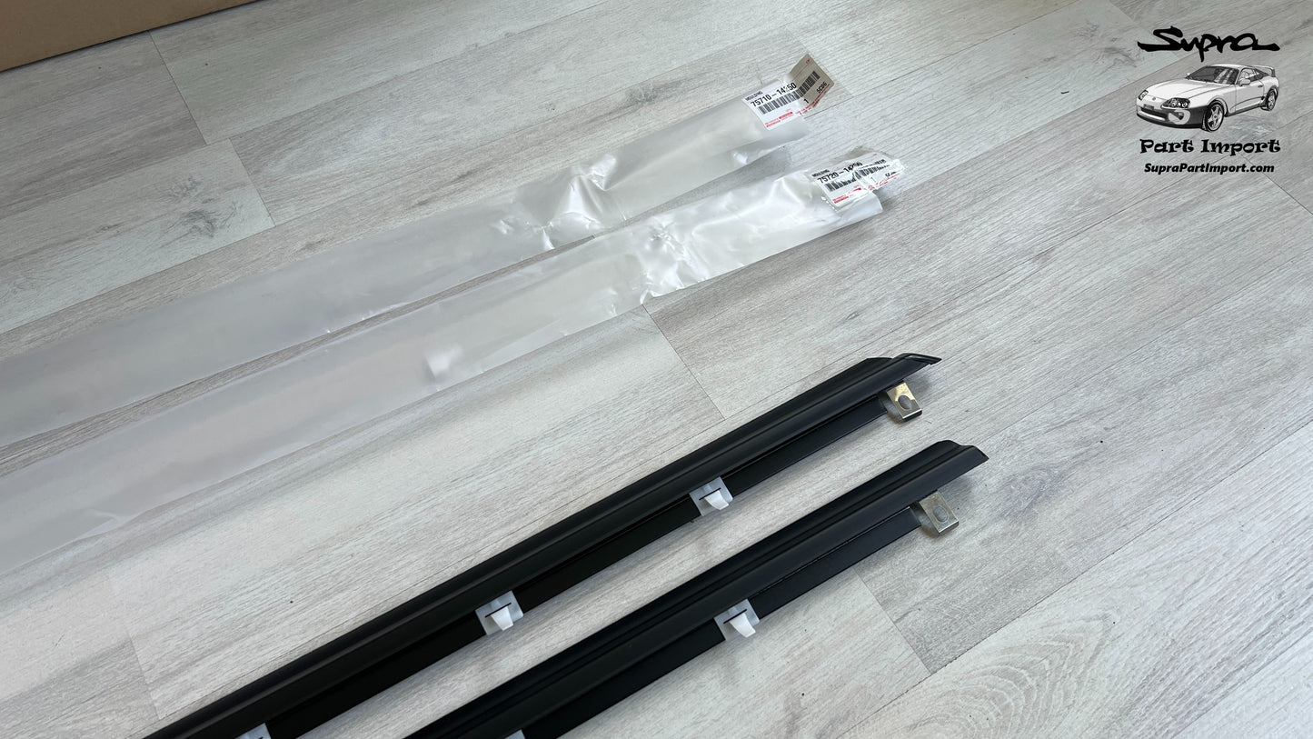 *NEW* JZA80 Supra Genuine OEM Front Door Belt Moulding Set (75710-14250 / 75720-14250)