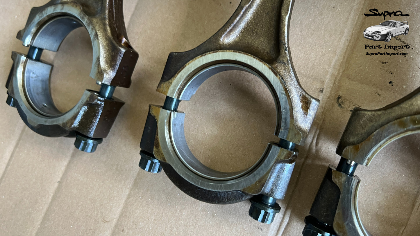 JZA80 Supra Genuine OEM 2JZ-GTE Non-VVTi Piston/Rod Set (6 pc)
