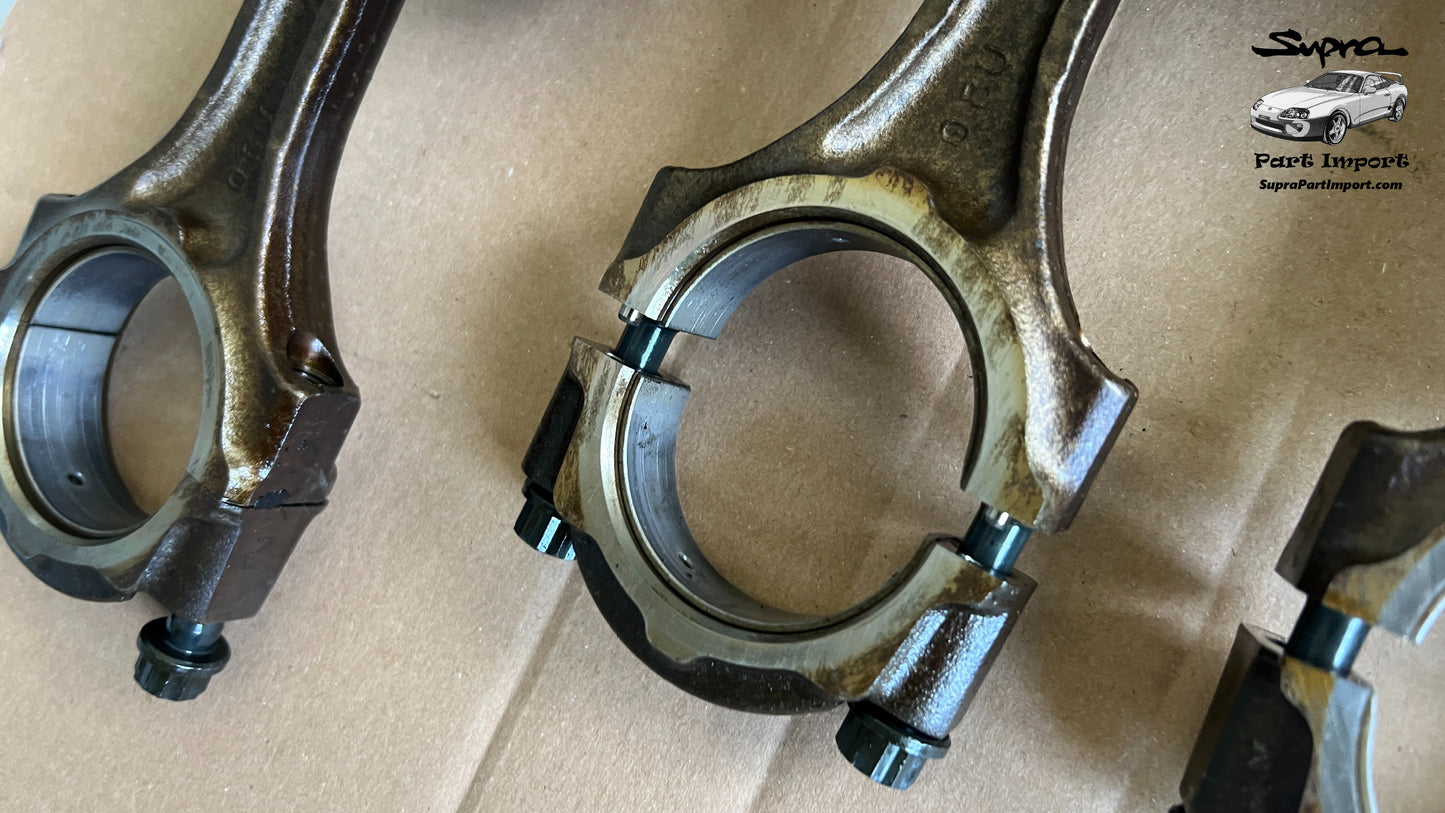 JZA80 Supra Genuine OEM 2JZ-GTE Non-VVTi Piston/Rod Set (6 pc)
