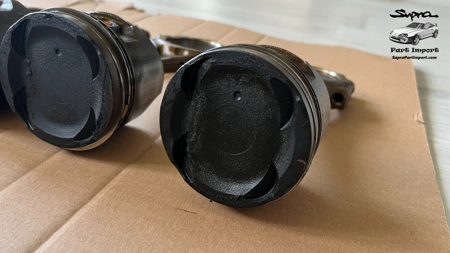 JZA80 Supra Genuine OEM 2JZ-GTE Non-VVTi Piston/Rod Set (6 pc)