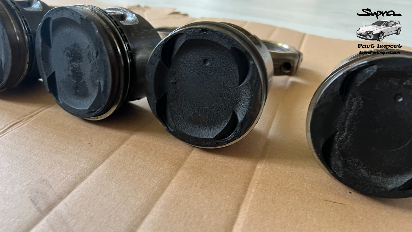 JZA80 Supra Genuine OEM 2JZ-GTE Non-VVTi Piston/Rod Set (6 pc)