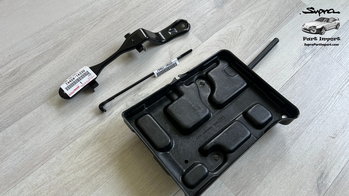 *NEW* JZA80 Supra Genuine OEM Battery Carrier Set (74404-14320 + 74407-14020 + 74431-14070)