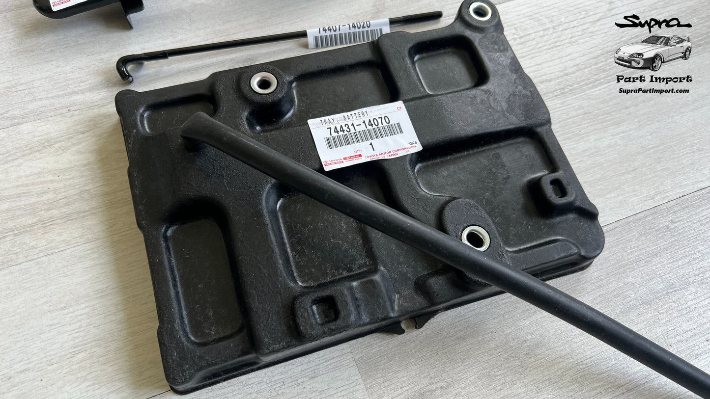 *NEW* JZA80 Supra Genuine OEM Battery Carrier Set (74404-14320 + 74407-14020 + 74431-14070)