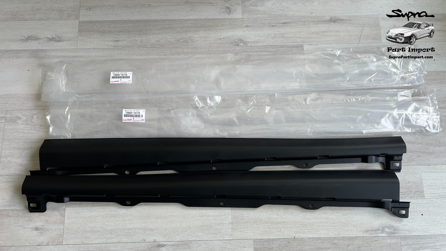 *NEW* JZA80 Supra Genuine OEM Side Body Rocker Panel Moulding Set (75850-19175 + 75860-19175)