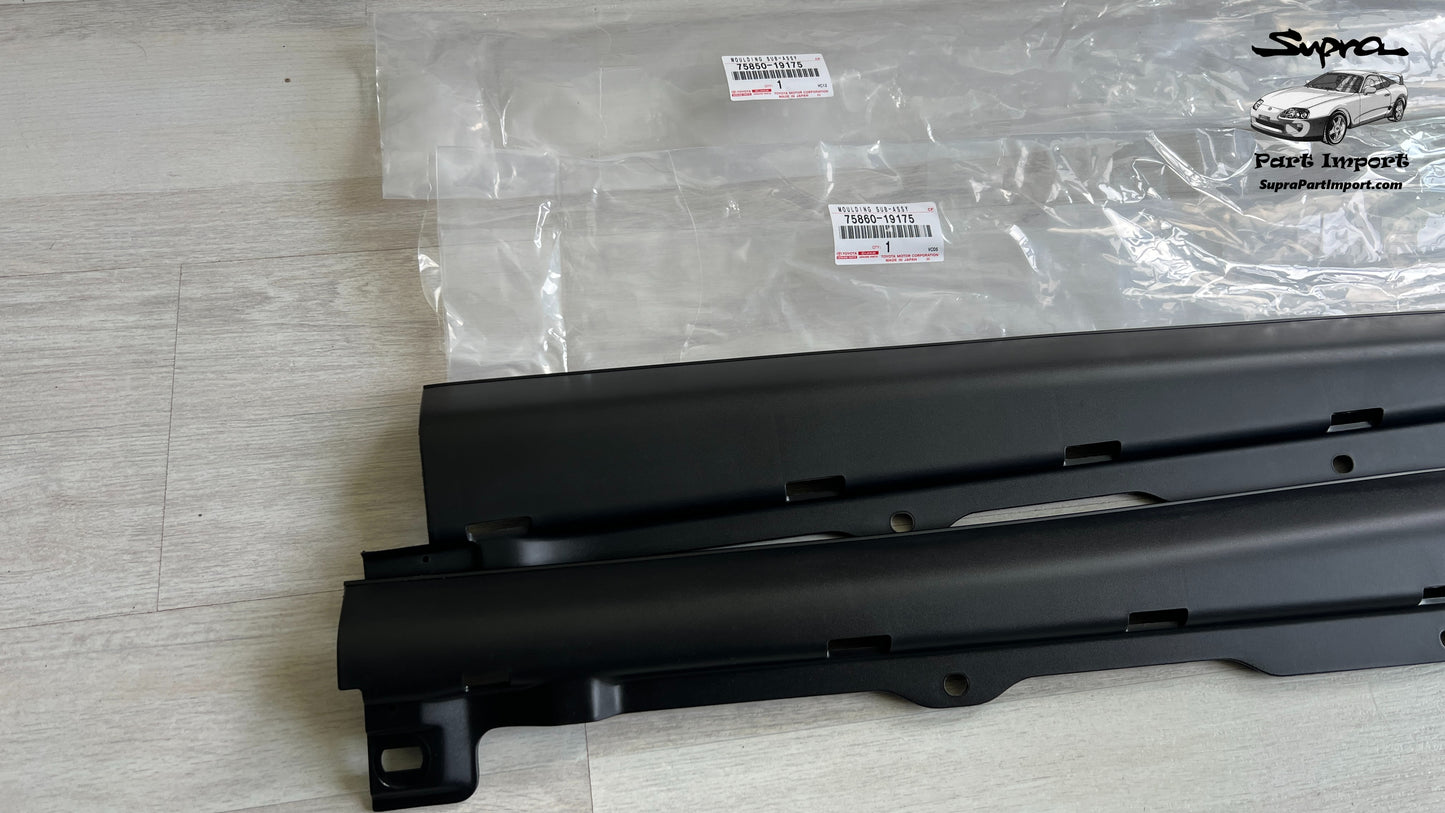 *NEW* JZA80 Supra Genuine OEM Side Body Rocker Panel Moulding Set (75850-19175 + 75860-19175)