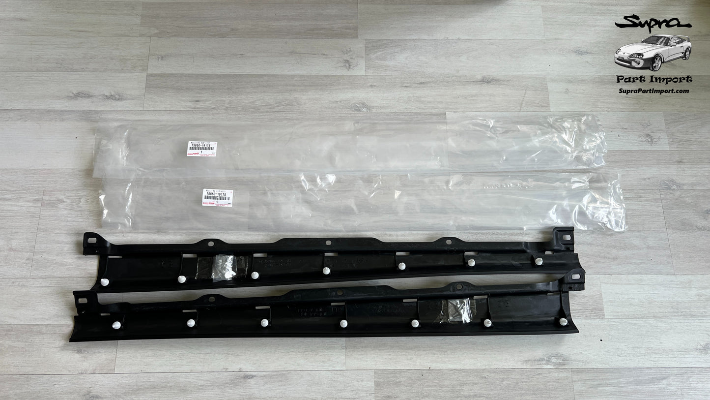 *NEW* JZA80 Supra Genuine OEM Side Body Rocker Panel Moulding Set (75850-19175 + 75860-19175)